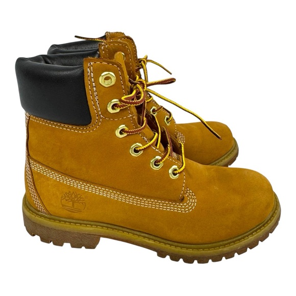 Timberland Womens Premium 6” Boots Waterproof Wheat Nubuck - Picture 2 of 14